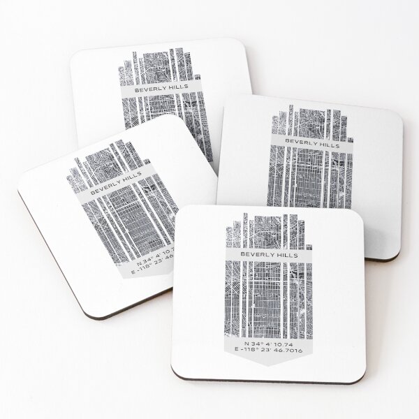 Item preview, AMERICA Beverly Hills, CA - Latitude/Longitude designed and sold by ALLesROUNDER.