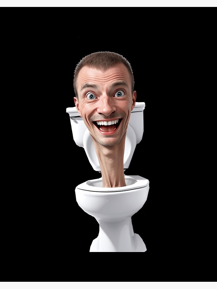 Skibidi toilet Funny Face | Art Board Print