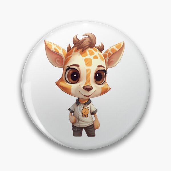 Item preview, Cute cartoon giraffe designed and sold by Stickermagician.