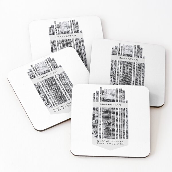 Item preview, AMERICA Manhattan, NY - Latitude/Longitude designed and sold by ALLesROUNDER.