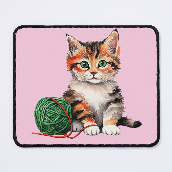 Item preview, Adorable Calico Cat Artistry Meets Crochet Yarn designed and sold by AlienSkinEyes.