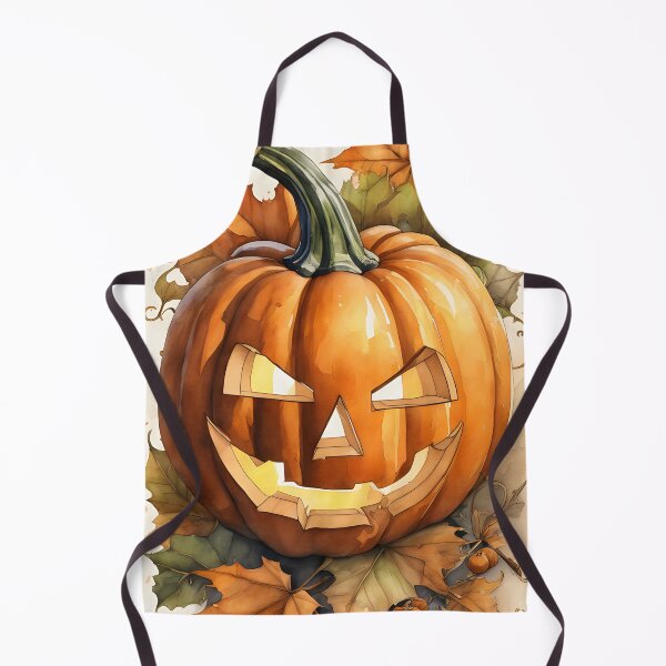 Item preview, Halloween Jack-O-Lantern Sitting in Leaves designed and sold by puravidavisions.