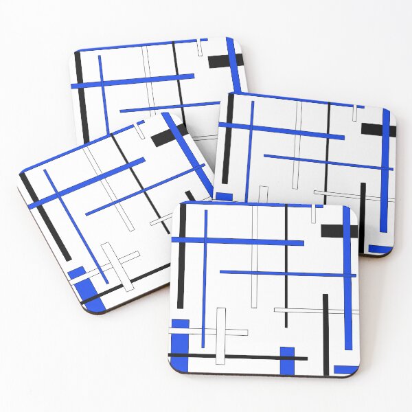 Item preview, Patrón geométrico abstracto - azul. designed and sold by K.S ART.