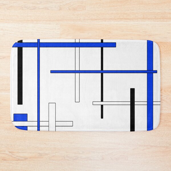 Item preview, Abstract geometric pattern - blue. designed and sold by K.S ART.