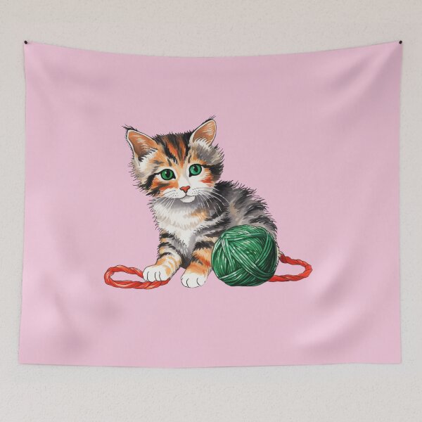 Item preview, Adorable Calico Cat Artistry Meets Crochet Yarn designed and sold by AlienSkinEyes.