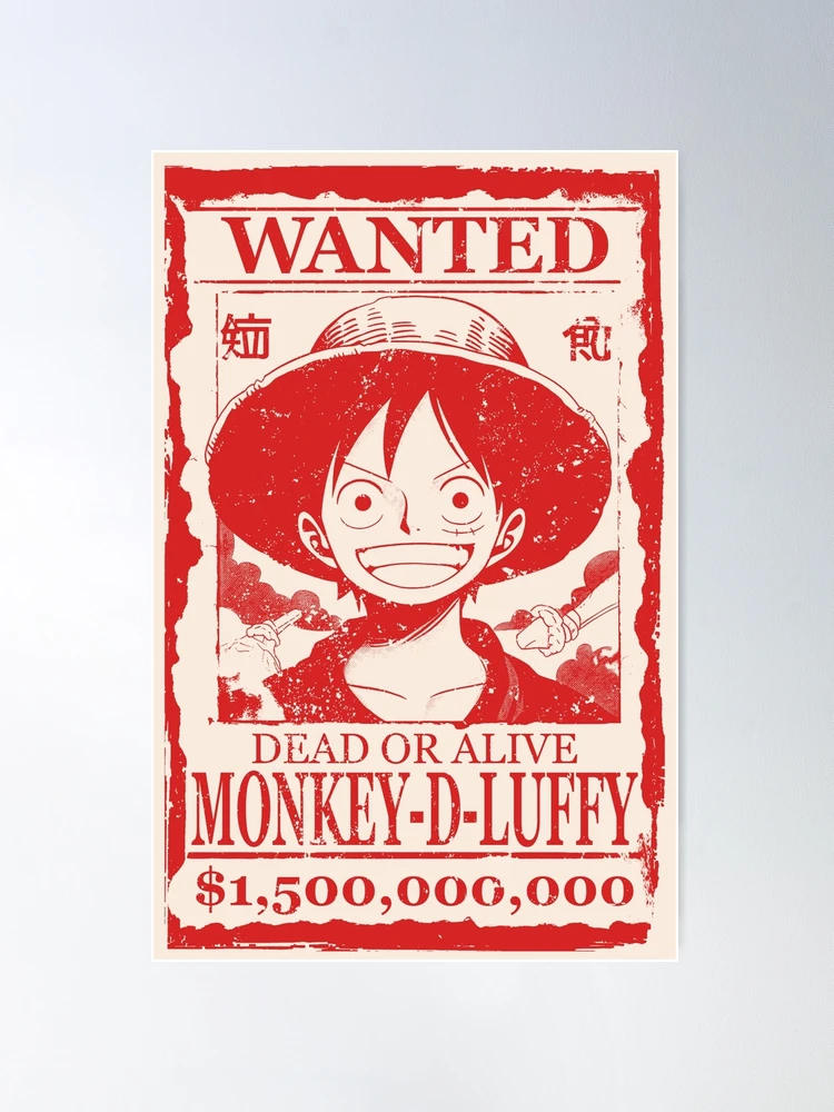 ArtStation - Luffy Wanted Poster / One Piece