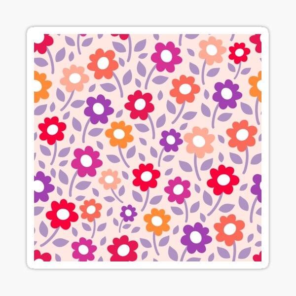 Item preview, Bright Daisy Floral Flowers Pattern designed and sold by Nicola-Rowe.