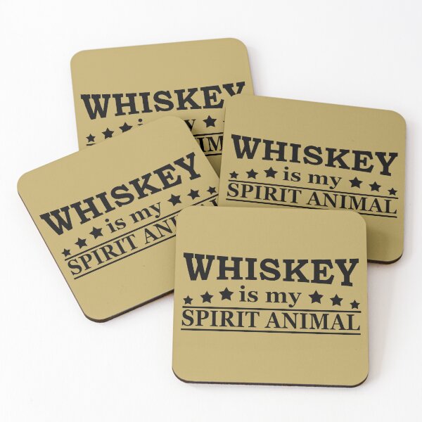 Item preview, Whiskey is my spirit animal funny drinking whisky quote lover designed and sold by Alexaltay.