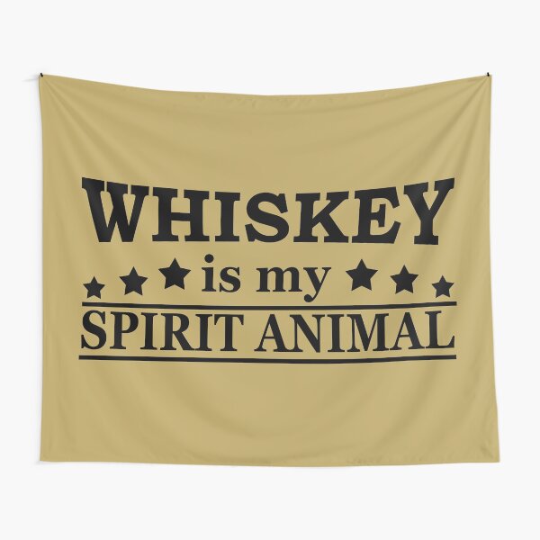 Item preview, Whiskey is my spirit animal funny drinking whisky quote lover designed and sold by Alexaltay.
