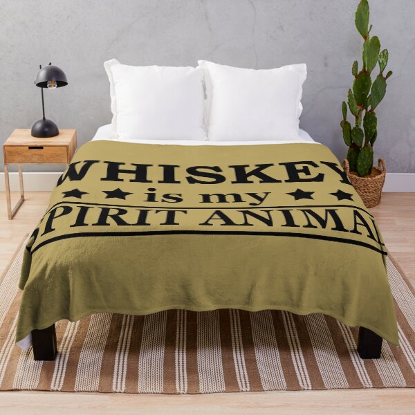 Item preview, Whiskey is my spirit animal funny drinking whisky quote lover designed and sold by Alexaltay.