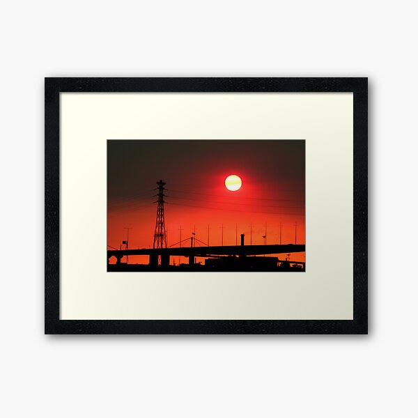 Smoke Haze Framed Art Print