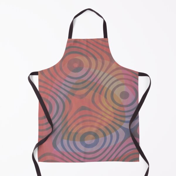 Item preview, Red and orange geometric pattern designed and sold by ViridisArt.