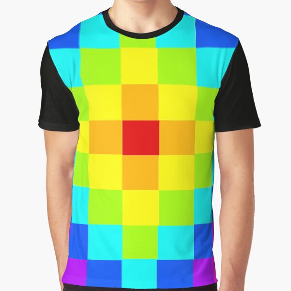 Vista previa del artículo con la obra «Rainbow Pixels», diseñado y vendido por feeble-platypus.