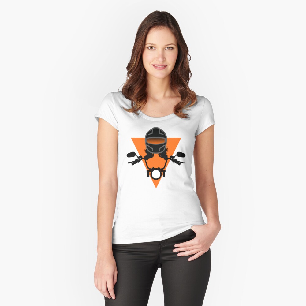 Item preview, Fitted Scoop T-Shirt designed and sold by BIKENSOUL.