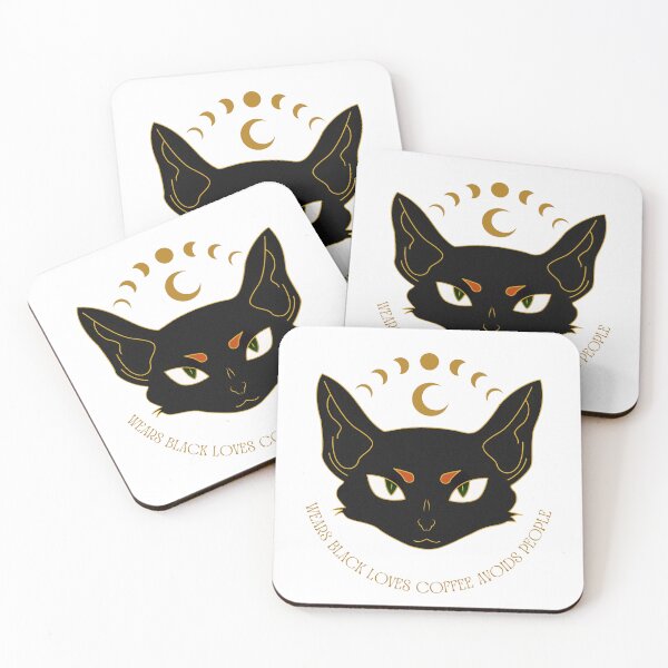 Item preview, Wears Black Loves Coffee Avoids People  designed and sold by Kasza-89.