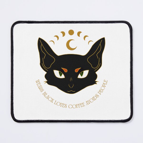 Item preview, Wears Black Loves Coffee Avoids People  designed and sold by Kasza-89.