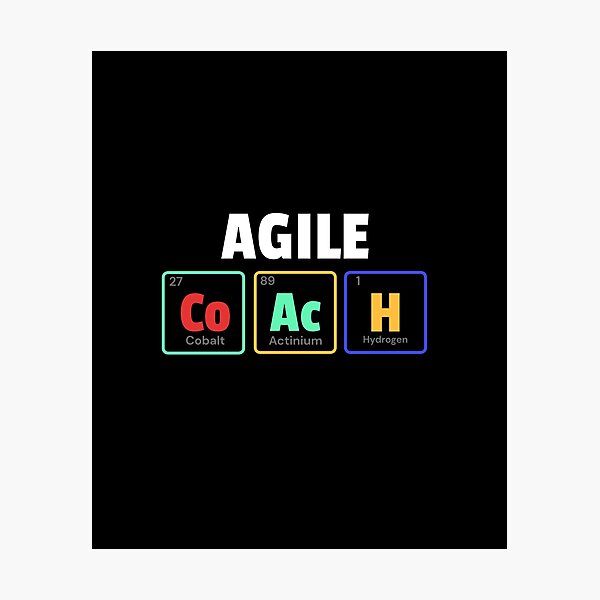 Artikel-Vorschau von Agile Coach Chemische Elemente, designt und verkauft von Salma Satya & Co.