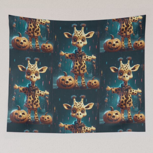 Item preview, a cool giraffe wearing a halloween suit designed and sold by Pelzi100.