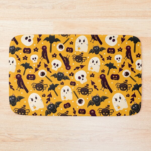 Item preview, Halloween Patterns Yellow Background designed and sold by OMG Outfits .
