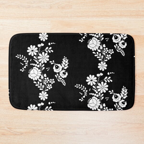 Item preview, Kalocsai folk art white flowers designed and sold by Kormix.