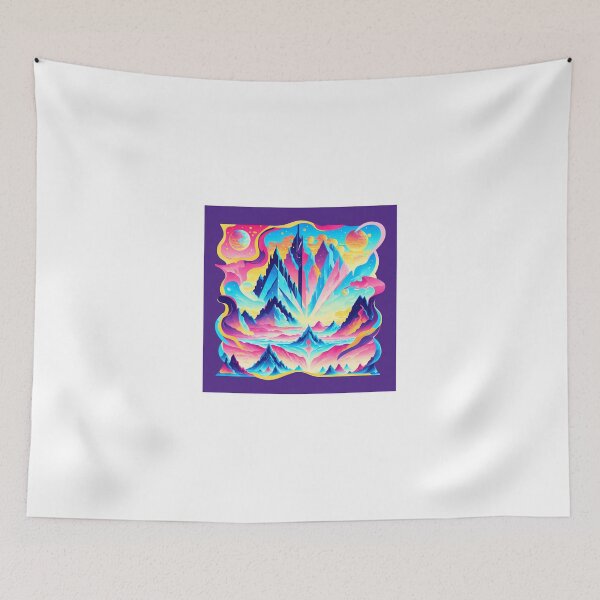 Item preview, The beautiful mountain, moon and sky designed and sold by Abhijeet117.
