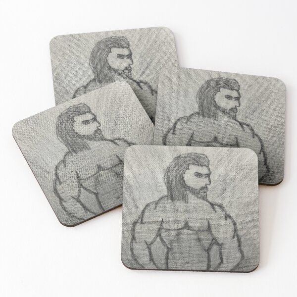 Item preview, Mr Olimpia Muscled poser pencil drawings by Louis 2023 designed and sold by LouisArt1980.