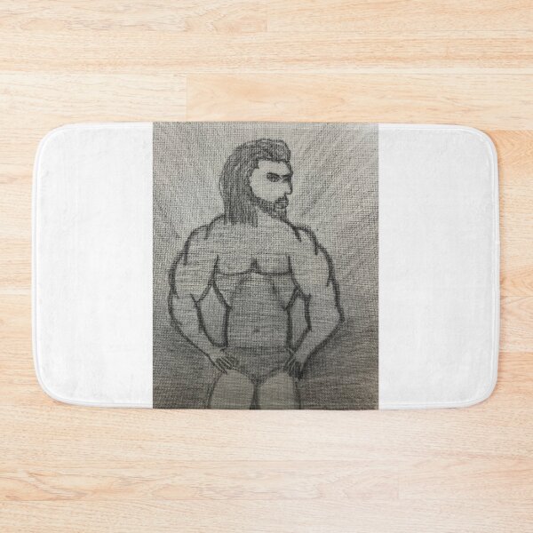 Item preview, Mr Olimpia Muscled poser pencil drawings by Louis 2023 designed and sold by LouisArt1980.