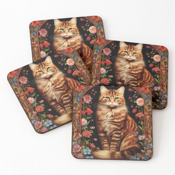 Item preview, Ginger Kitty in the Garden 1 designed and sold by Art by Lilia.