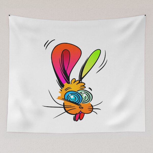 Item preview, Crazy Rabbit Face Funny Bunny designed and sold by Shirteesy.