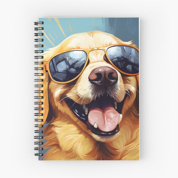 Artikelvorschau, Golden Retriever mit Sonnenbrille entworfen und verkauft von ARTficiallyAnon.