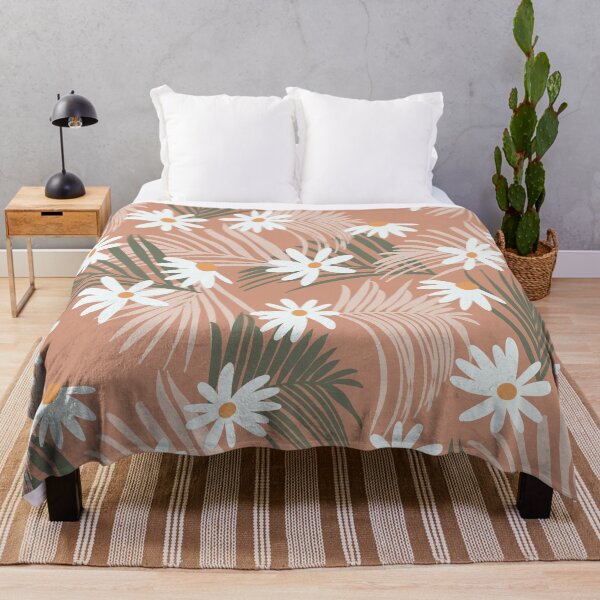 Item preview, Retro Summer Daisies and Palms Pattern #1 #retro #wall #art designed and sold by Anita's & Bella's Art.