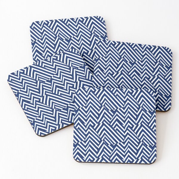 Item preview, Broken Blue Zig Zag 2 - Seamless Pattern designed and sold by Chubuter.