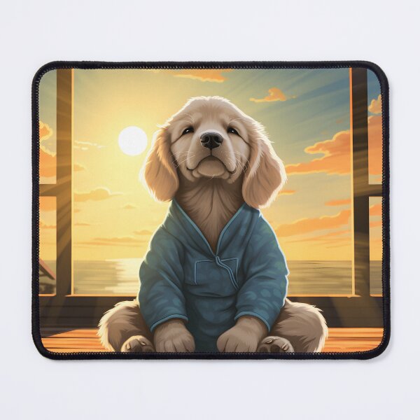 Item preview, Golden Retriever Meditating  designed and sold by ARTficiallyAnon.