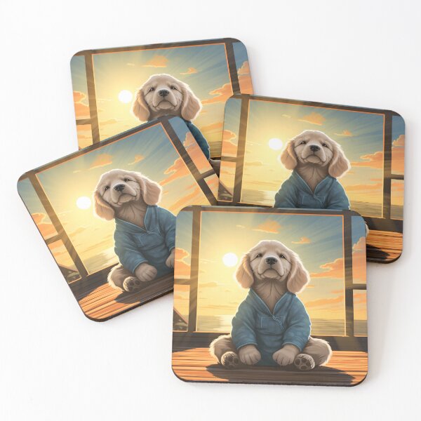 Item preview, Golden Retriever Meditating  designed and sold by ARTficiallyAnon.
