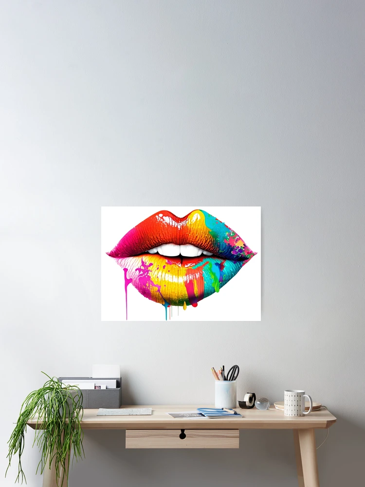 Thumbnail 2 of 3, Poster, Lips designed and sold by MagicColorPrint.