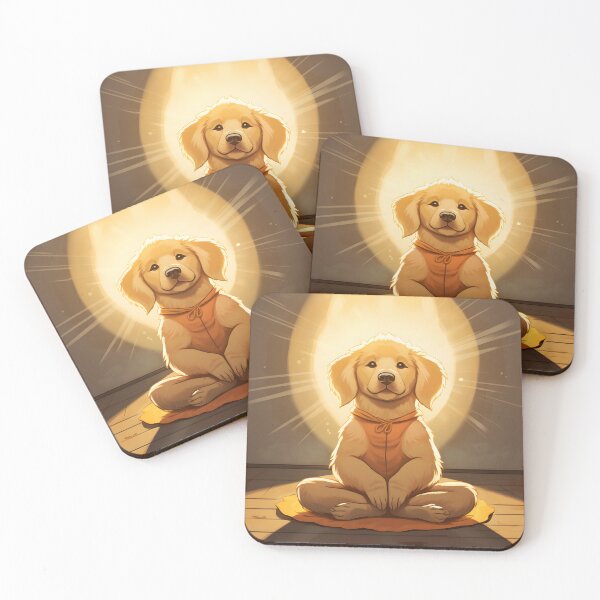 Item preview, Golden Retriever Meditating  designed and sold by ARTficiallyAnon.