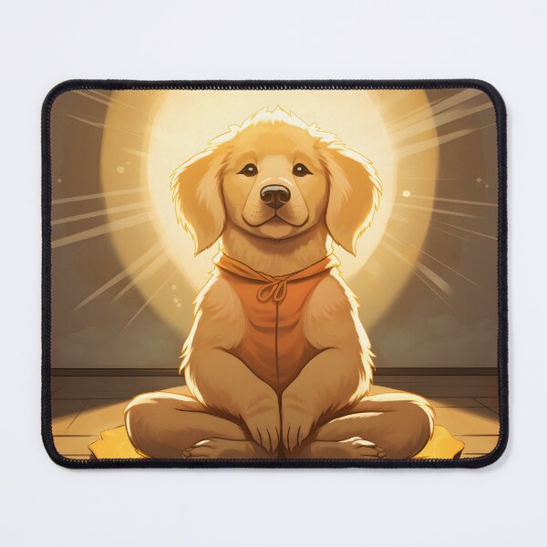 Item preview, Golden Retriever Meditating  designed and sold by ARTficiallyAnon.