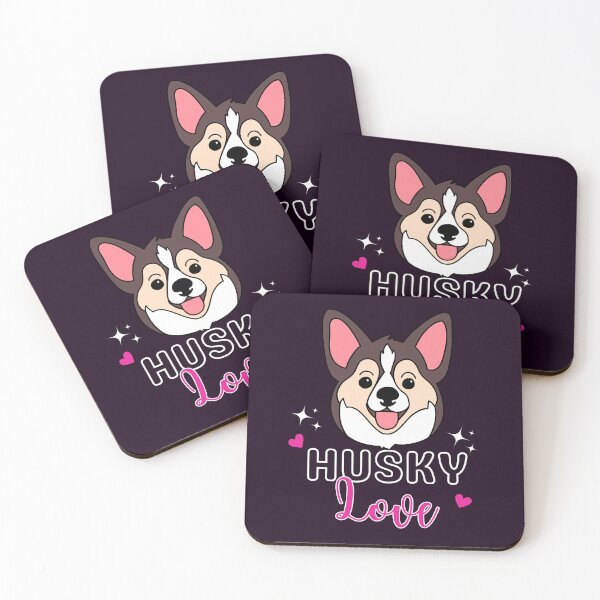 Item preview, Husky Love Cute Kawaii Husky Dog Design designed and sold by RK-Artist.