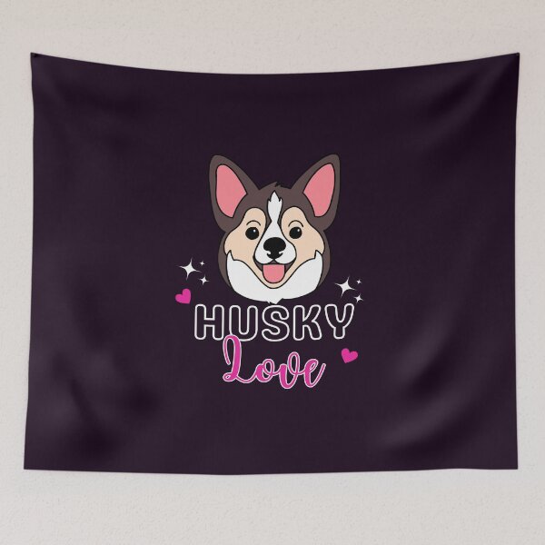 Item preview, Husky Love Cute Kawaii Husky Dog Design designed and sold by RK-Artist.