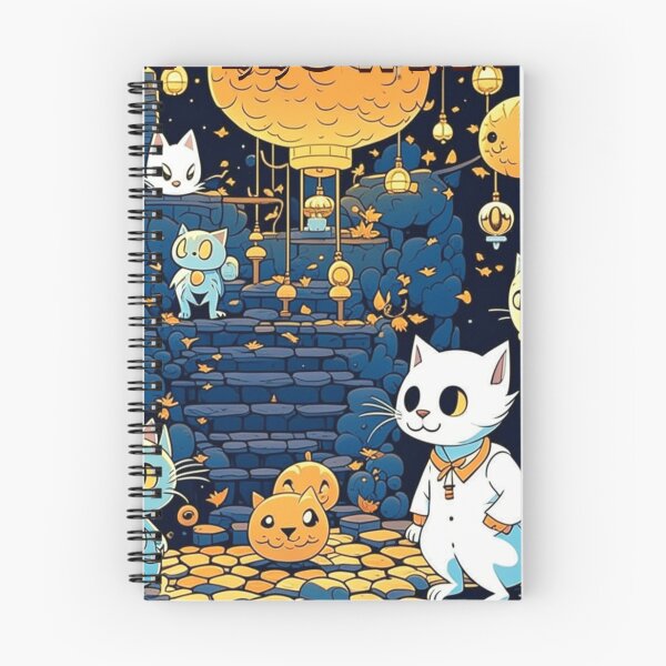Item preview, Cat-lloween, a night among cat friends designed and sold by Artcollectionus.