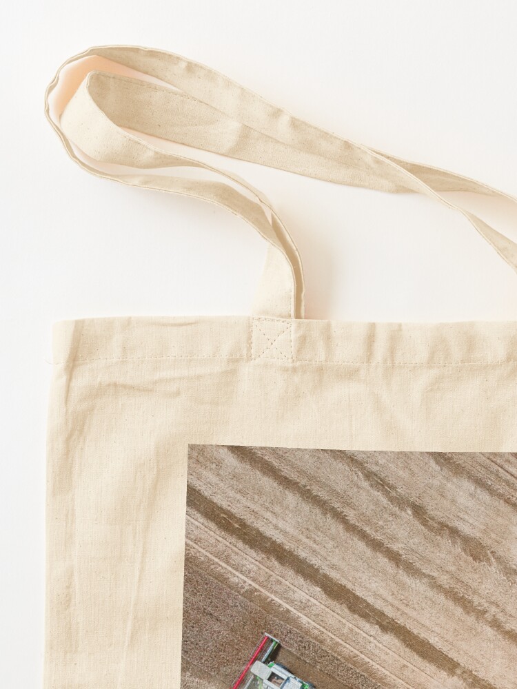 Thumbnail 3 of 5, Tote Bag, Agriculture harvesters in the field harvesting crops designed and sold by picdab-com.