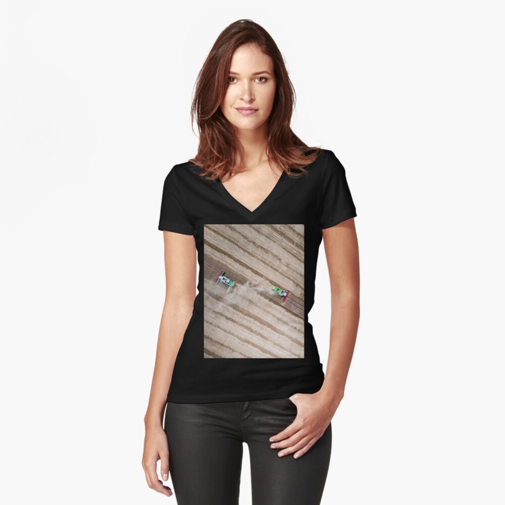 Item preview, Fitted V-Neck T-Shirt designed and sold by picdab-com.