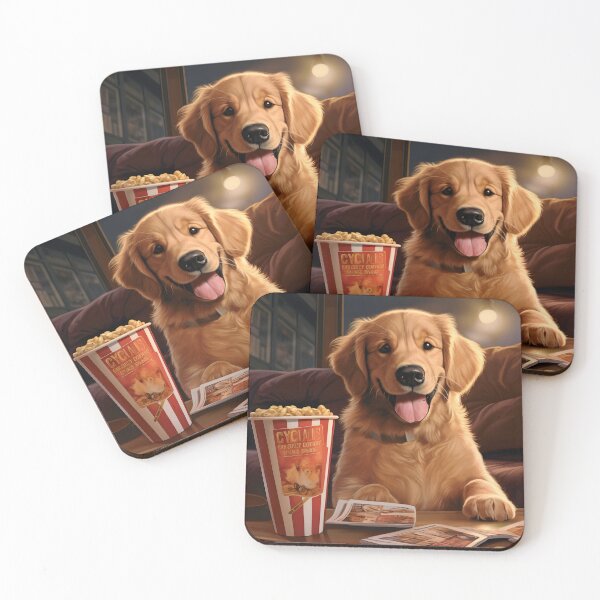Item preview, Golden Retriever at the Movies  designed and sold by ARTficiallyAnon.