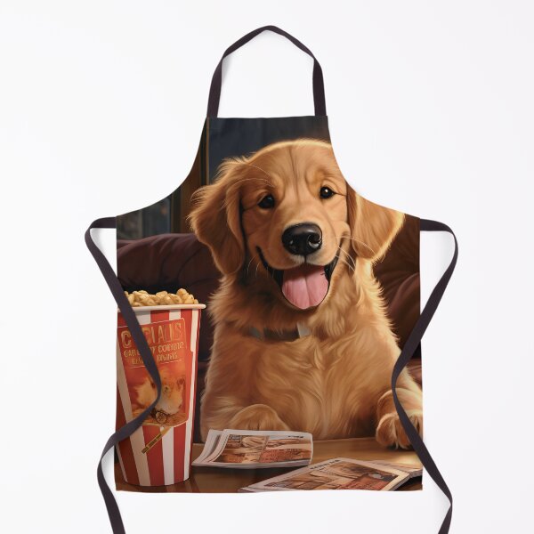 Item preview, Golden Retriever at the Movies designed and sold by ARTficiallyAnon.