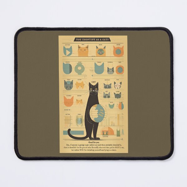 Item preview, You identify as a cat? designed and sold by SolidEarthArt.