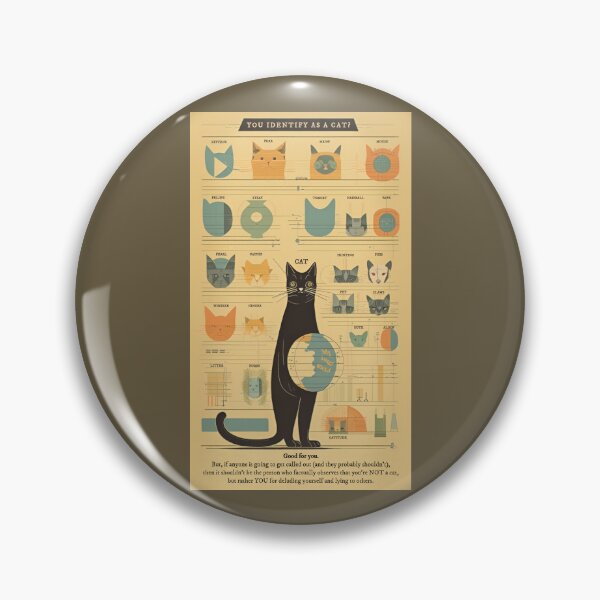Item preview, You identify as a cat? designed and sold by SolidEarthArt.
