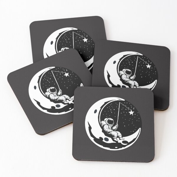 Item preview, vintage astronaut fishing star on space designed and sold by shaderepublic.