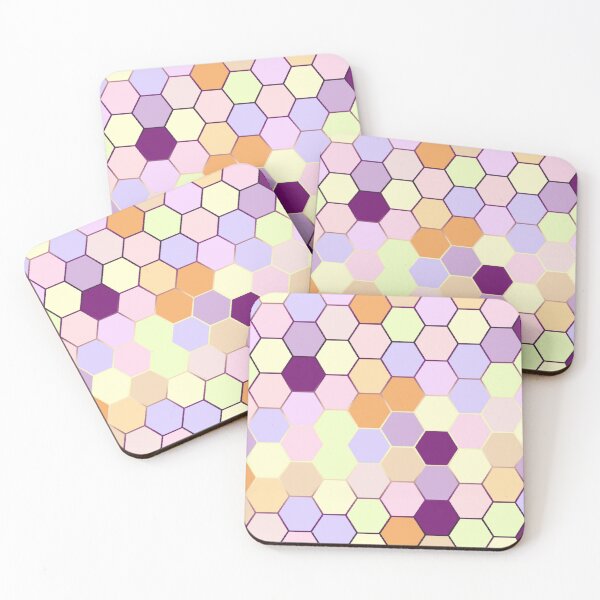 Item preview, Cute pastle hexagon pattern  designed and sold by Yaragold.