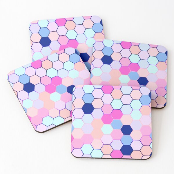 Item preview, Cute pastle hexagon pattern  designed and sold by Yaragold.