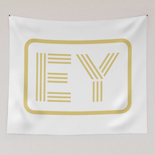 Item preview, EY Initials Gold Geometric Letters designed and sold by Jeallan Designs.